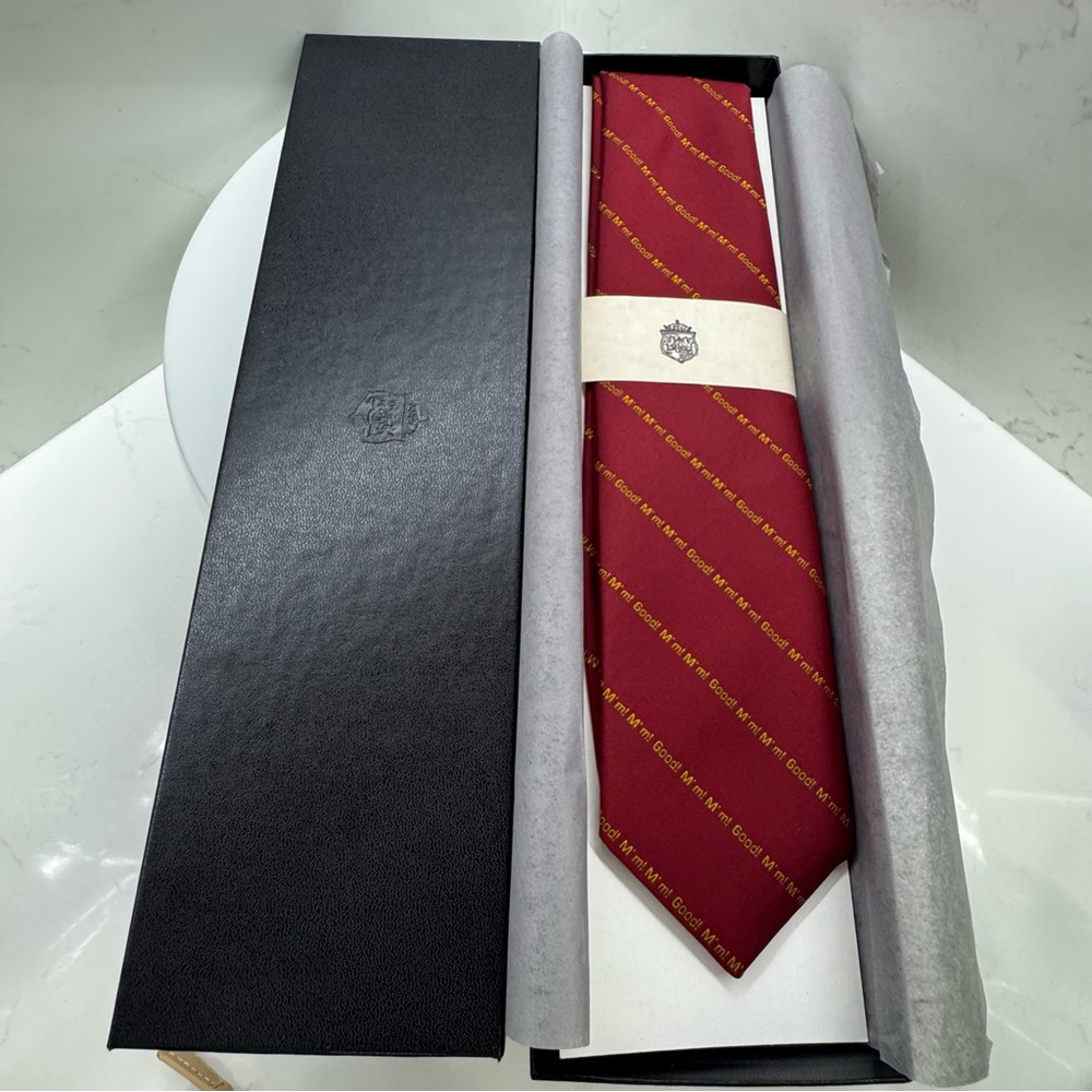 Vintage Campbell’s Soup Promotional Tie – M’m! M’m! Good! Red Silk Blend NIB USA